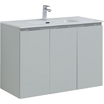 Мебель для ванной Aquanet Алвита New 100 см 3 дверцы, серый