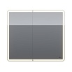 Зеркальный шкаф Lemark Element 90x80 с подсветкой LM90ZS-E, белый глянец