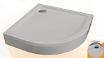 Поддон для душа Радомир Берген RD 80x80 белый, накладка черный 1-11-6-0-0-349