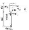 Смеситель для раковины Nobili Blues BS101118/3CR Chrome