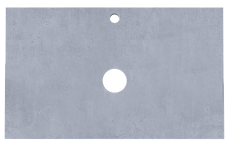 Столешница под раковину 1MarKa Grunge Loft 100 см бетон светлый