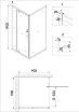 Душевой уголок Niagara Nova NG-43-9AG-A90G 90x90 прозрачный, золото