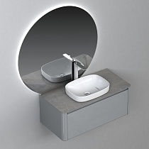 Мебель для ванной Black&White Universe U915.1000 100 см, светло-серый