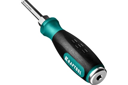 Ударная отвертка Kraftool Impact, сквозной стержень из CrMo стали, 250033-8
