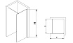 Душевая перегородка RGW Walk In WA-002B 110x195 черный, прозрачное 35100211-14