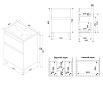 Тумба с раковиной Am.Pm X-Joy 60 см напольная, белый глянец
