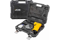 Пневмодрель с реверсом, набором бит и сверл JCB 20пр патрон: 1-10мм, 105 л/мин, 1800об/мин, 6.3Bar,штуцер 1/4&quot; JCB-RP7810 /RP7102/(58338)