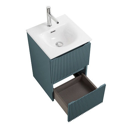 Тумба с раковиной BelBagno Uno-Mini 40 см Голубой матовый