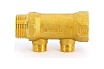 Коллектор Tiemme 2 отвода, 3/4"х3/4(18) евроконус (латунь) 1910024 / 1883G180502