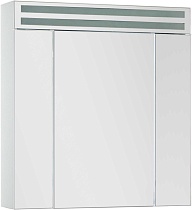 Зеркальный шкаф De Aqua Эколь 70 см, с подсветкой, белый