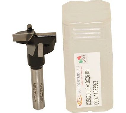 Сверло чашечное DORIGO HW для станка 35x70.0, S=10x26, RH 11053963