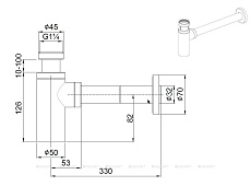 Сифон для раковины Allen Brau Priority 5.31025-00 хром
