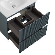 Тумба с раковиной BelBagno Uno 60 см Голубой матовый