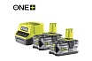Набор Ryobi ONE+ RC18120-250 5133003364 аккумулятор (18 В; 5.0 А*ч; Li-Ion) 2 шт. и зарядное устройство RC18120