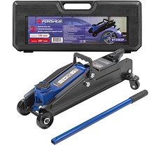 Подкатной гидравлический домкрат Forsage 2т, h min 133мм, h max 387мм в кейсе F-DT2502F(52631)