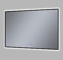 Зеркало Grossman Pragma-норма 100x80 см с подсветкой и подогревом, черный 18100802