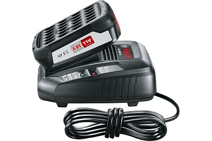 Набор базовый Home&Garden АКБ PBA 18V 2.5 А*ч, ЗУ AL1830 Bosch 1600A00K1P