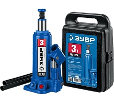 Бутылочный гидравлический домкрат Зубр Профессионал в кейсе 3т 43060-3-K_z01