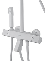Душевая стойка Wonzon&Woghand The One WW-B3094-MW термостат, белый матовый