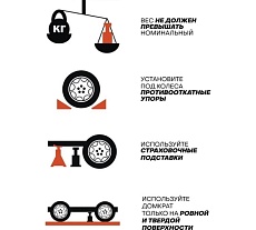 Гидравлический подкатной домкрат Rockforce 3т h min-135mm h max-400mm RF-T830020(17791)