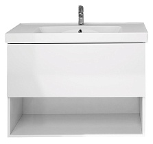 Тумба с раковиной Dreja Perfecto 60 см, белый глянец