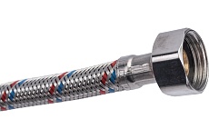Подводка для воды СТМ сталь 1/2&quot;, гайка-гайка, 150 cм CWFHF150