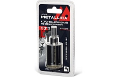 Коронка алмазная 30x70 мм, #46, со сверлом, по керамограниту, плитке, в блистере METALLICA Ultra 901809