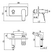 Смеситель Lemark Bronx LM3720GM с гигиеническим душем, графит