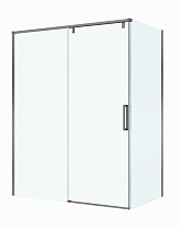 Душевой уголок BelBagno SOFT_CLOSE-1-AH-1-150/100-C-GM 150x100 прозрачный, оружейная сталь
