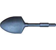 Долото лопатка заостренная HEX30 для глины Elmos e70 476