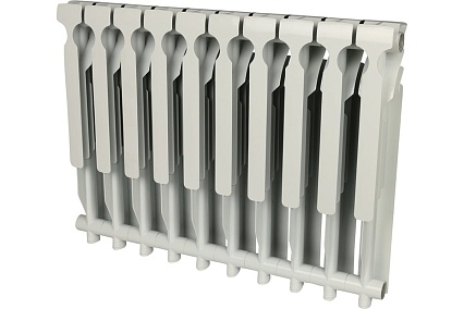 Алюминиевый радиатор Rommer Plus 500 10 секций RAL9016 89566