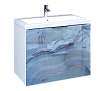 Мебель для ванной Marka One Liriya 75 см Blue marble
