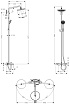 Душевая стойка Hansgrohe Showerpipe Croma 220 27223000 термостат