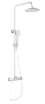 Душевая стойка Wonzon&Woghand Muse Corno WW-A30653-MW белый матовый