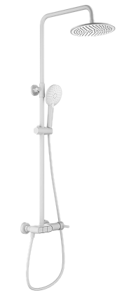 Душевая стойка Wonzon&Woghand Muse Corno WW-A30653-MW белый матовый