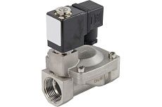 Электромагнитный клапан DN.ru VS2W-401V-PU-NC Ду25 Ру10 сталь, пилотный VITON 220В AC D130-01507