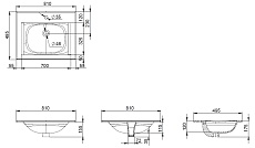 Раковина Am.Pm Spirit V2.0 80 см, арт. M70AWCC0802WG