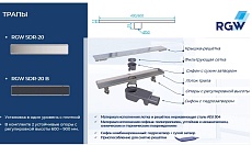 Трап для душа RGW SDR-20 80 см, хром