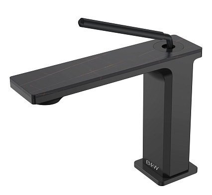 Смеситель для раковины Black&White Gravity GF-7105-MB черный матовый