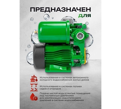 Насос самовсасывающий Rockforce (230В, 50Гц, 250Вт, 30л/мин) (обмотка AL) RF-PS170 ALU(61205)