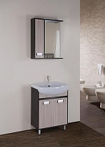 Мебель для ванной Onika Гамма 60 см венге луизиана/ясень шимо светлый