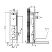 Инсталляция для унитаза Oli Quadra 30см 280490m под механическую кнопку