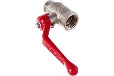 Шаровой кран для воды Valfex OPTIMA 1/2&quot; ВР/НР рычаг, никелированная латунь VF.215.NLR1.012.Bir