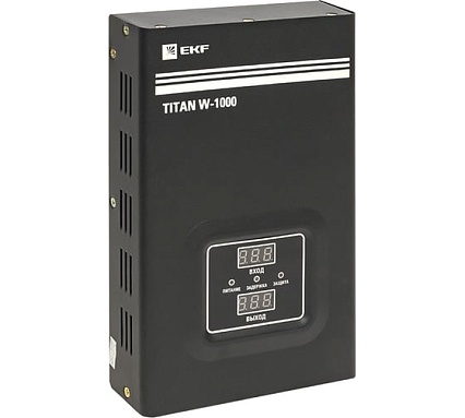Стабилизатор напряжения EKF настенный TITAN W-1000 PROxima stab-w-1000