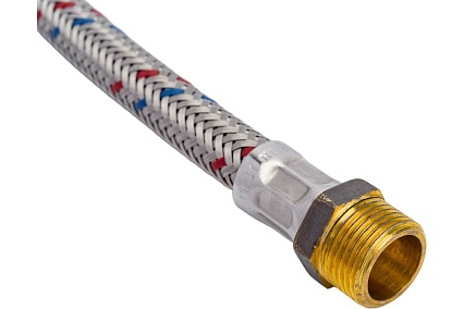 Гибкая подводка для воды НР 3/8" х ВР 1/2", длина 600 мм STOUT RG008P0SIFSGE2