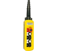 Пульт 4 кнопки, 1 ступенчатая кнопка + кнопка стоп + ключ EURO-LIFT 00012432