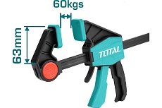 Быстрозажимная струбцина Total THT1340601