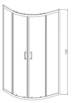 Душевой уголок Vincea Alpha VSQ-3AL800CL 80x80 хром, прозрачное