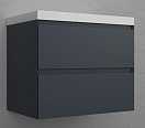 Тумба с раковиной Style Line Манхэттен 70 см графит
