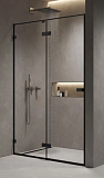Душевая дверь AQUAme AQM7408-2-10 100x200, прозрачное, черный матовый